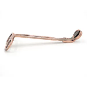 Vintage Stainless Steel Candle Wick Trimmer Antique Bronze Scissor With Tray Household Aromatherapy Candle Care Tool