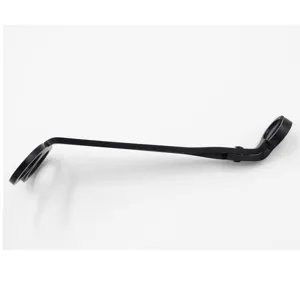 Recortador de mecha de vela profesional negro minimalista con mango largo de inox