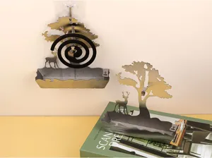 Soporte creativo para espirales antimosquitos de acero inox con diseño de ciervo