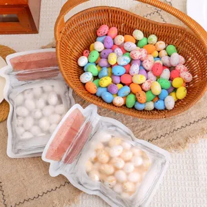 Easter Spotted Foam Eggs With Creative Mason Jar Shape Bags For Festival Party Decorations Decorative Eggs Easter Favors