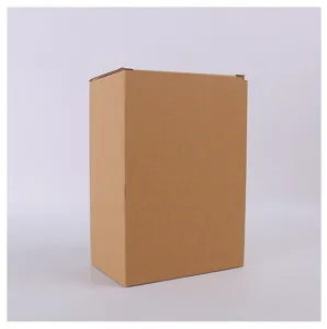 Eco-friendly brown corrugated cardboard packaging box for Halloween skull doll detail