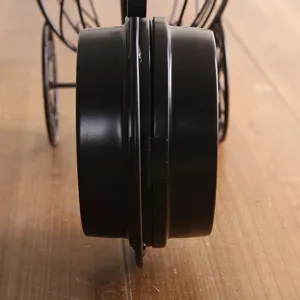 Kreative Eisen Fahrrad Doppelseitige Uhr Tisch Ornament für Büro Dekoration Hauptansicht.