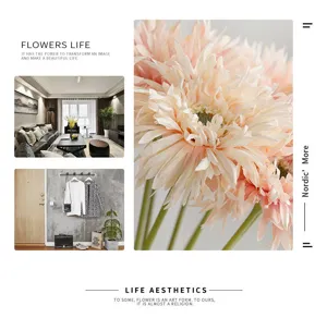 Realistic artificial gerbera daisies for modern Nordic style home interior decoration