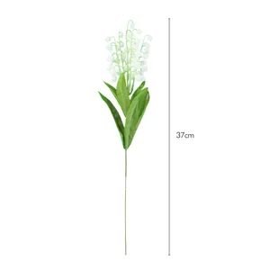 Elegante kunstmatige Lelietje-van-dalen bloem 37cm hoog voor bruiloft en huis decor