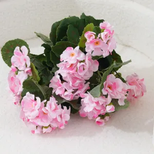 Beau bouquet d'hortensias roses artificiels pour la décoration de la maison, bureau et mariage