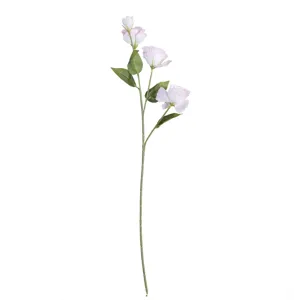 Lifelike light pink artificial Lisianthus flower stem for modern home and wedding decor