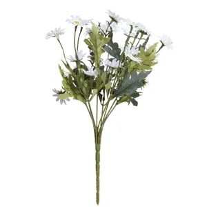 Realistische kunstmatige witte madeliefjes met 24 koppen voor bloemendecoratie buiten