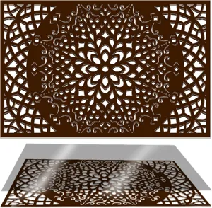 Wooden hollow carved tray nordic home tableware tea tray minimalist dessert storage tray