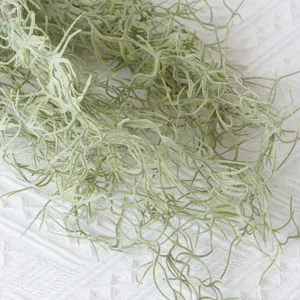 Detailed close-up view showing the realistic texture of artificial air plant vine decoration