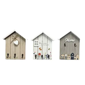 Nordic style wooden house wall hooks for entryway keys and home wall decoration.