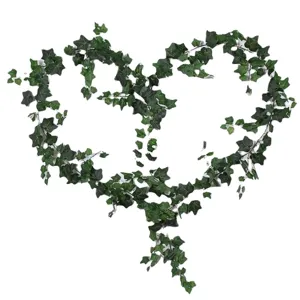 Artificial 2M ivy vine green leaf garland for creative indoor wall hanging decoration
