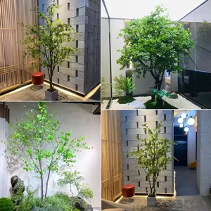 Kunstmatige Japanse klokkenboom voor realistisch binnengroen en modern interieur