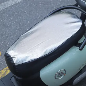 Sunproof silver electric scooter seat cover for heat insulation and waterproof protection