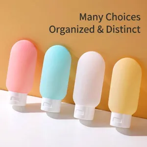 Flacons Rechargeables de Voyage Portables à Presser Pour Lotion Shampooing Soins de la Peau Cosmétiques Tubes Souples Vides
