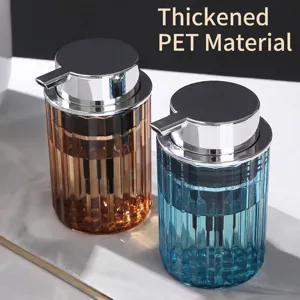 Elegant thickened PET refillable foam dispenser bottles for shampoo and body wash