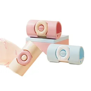 Cute donut-shaped quilt clips and bed sheet fasteners in assorted pastel colors for home use