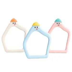 Cute cartoon house-shaped portable makeup mirrors in pastel colors for students