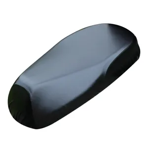 Funda de asiento universal negra impermeable y protectora solar para scooters