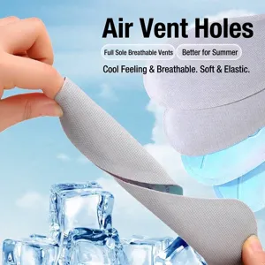 Breathable ice-feeling ultra-thin soft mesh insoles for summer military training