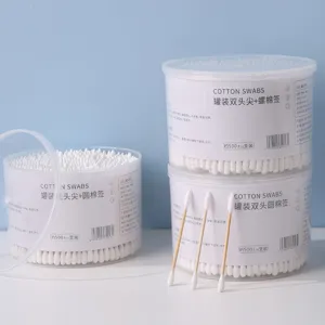 Boxed Disposable Double Headed Cotton Swabs With Wooden Sticks For Makeup Removal And Ear Cleaning Multi-Functional Beauty Tools