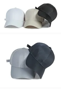 Detailansicht atmungsaktiver Mesh-Baseballkappen für den Sommer-Sonnenschutz