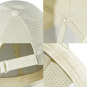 Casquette de baseball en mesh respirant avec sangle réglable pour protection solaire d'été