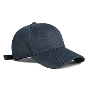 Atmungsaktive marineblaue Mesh-Baseballkappe mit Hardtop für sommerlichen Outdoor-Sonnenschutz
