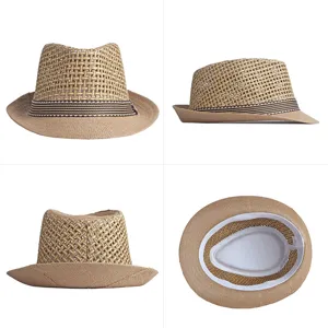 Cappello di paglia estivo traspirante per uomo e donna protezione solare stile