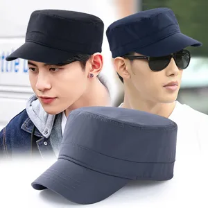 Berretto Cadet da Uomo ad Asciugatura Rapida Completamente Chiuso Cappello Militare Protezione Solare Estiva Fodera in Pile Invernale