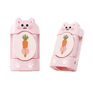 Niedliche rosa Kaninchen Betttuchspanner, nadelfreie Clips für rutschfeste Organisation