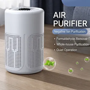 Purificateur d'Air Portable à Ions Négatifs Pour la Maison Élimination des Odeurs de Fumée Purificateur d'Air de Bureau Avec Filtre HEPA Composite Pour Chambre Bureau