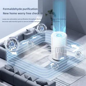 Purificateur d'air intérieur blanc moderne pour l'élimination du formaldéhyde domestique