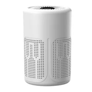 Purificateur d'air blanc portable pour maison, élimine fumée et odeurs, fonction ions