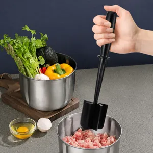 Handheld Meat Chopper ABS Plastic Meat Masher Tool For Ground Beef Hamburger Cooking Kitchen Cooking Gadget