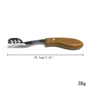 Pepper corer with rosewood handle, size 19.1cm and weight 38g specification view
