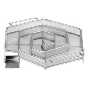 Hexagonal stainless steel cold smoke generator mesh tool for BBQ and outdoor camping smoking