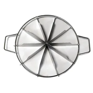 Stainless Steel Round Cake Divider Pizza Slicer Tool For Even Cutting Slices Multi Grid Kitchen Baking Accessory Gift