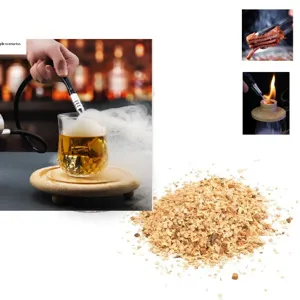 Virutas de madera naturales para ahumar whisky, cócteles y carnes. Accesorio de ahumado premium.