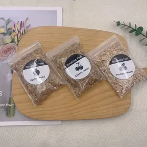 Virutas de Madera de Fruta Natural Para Whisky Cocktail Ahumado Barbacoa Cocina Aromática
