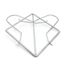 Portable foldable stainless steel roast chicken rack stand for outdoor BBQ grill use