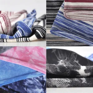 Soft multi-color striped and tie-dye cotton knit slouchy beanies for men and women