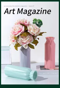 Vasi da fiori geometrici in plastica stile nordico per decorazione d'interni