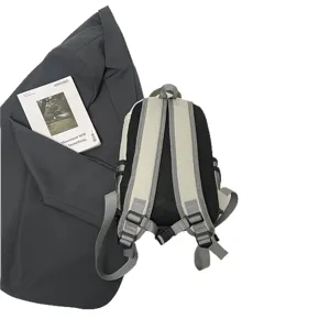 Korean style functional outdoor travel backpack with large capacity and mesh straps
