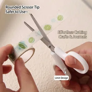 Sicherheits-Bastelschere aus Edelstahl mit runden Spitzen für DIY und Scrapbooking Projekte
