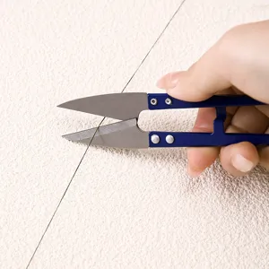 High carbon steel U-shaped thread snips scissors for manual sewing and fishing tasks