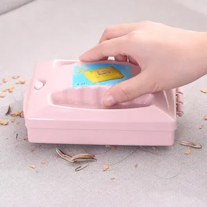 Spazzola manuale a doppio rullo per tappeti e leva pelucchi per la pulizia domestica