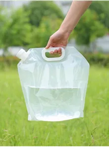 Tragbarer 5L faltbarer Outdoor Wasserbeutel für Camping, Wandern und Reisen im Freien
