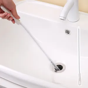 Outil Déboucheur de Canalisation Flexible Brosse de Nettoyage d'Égout Pliable Attrape-Cheveux Pour Évier de Cuisine Salle de Bain Baignoire