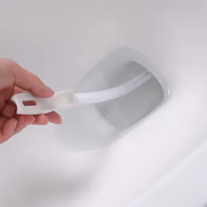 Brosse de nettoyage flexible blanche pour le débouchage des cheveux dans l'évier