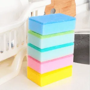 Multicolor Double-Sided Dishwashing Sponge Scouring Pad Kitchen Cleaning Scrub Sponge Block For Pot Bowl Dish Cleaning